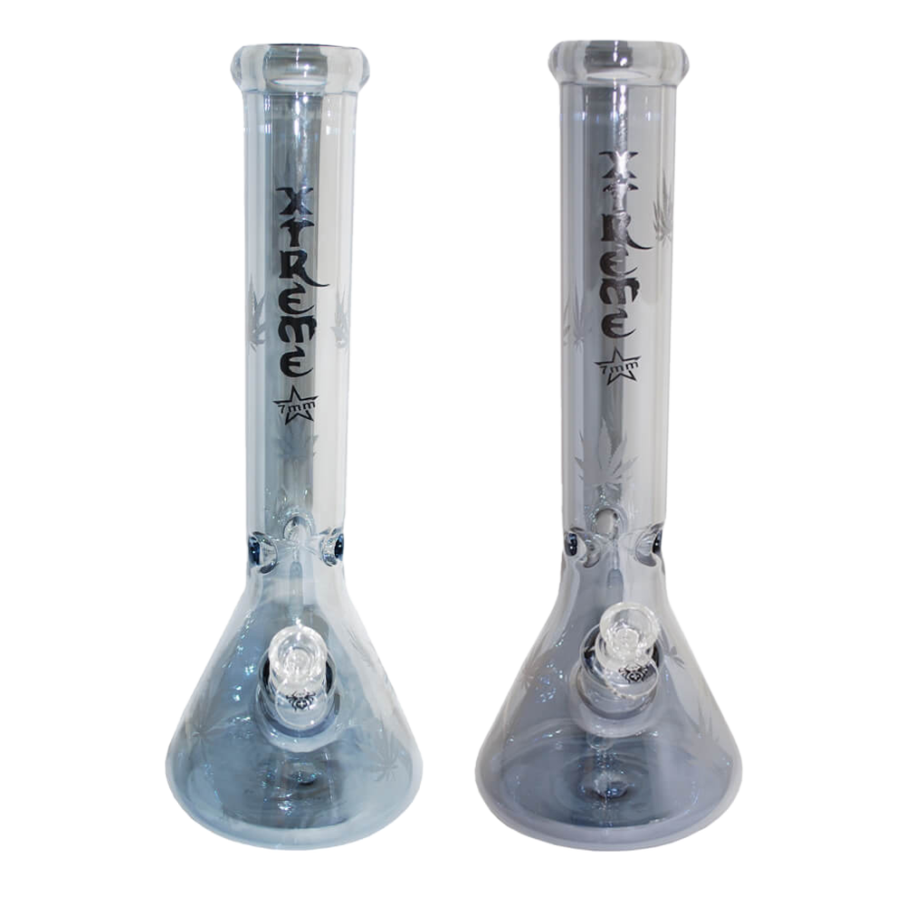 Xtreme - Glass Beaker Bong - Electroplated - 16" - Assorted Colours