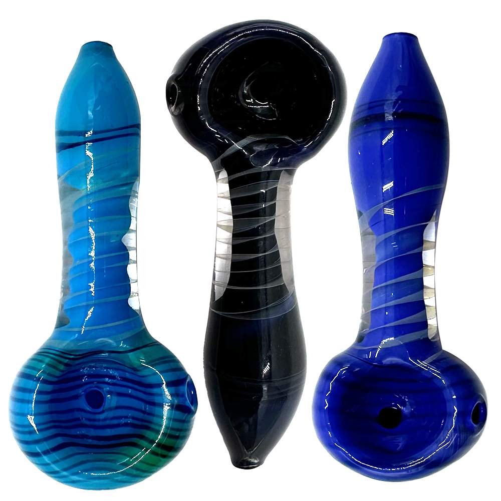 GLASS SPOON PIPE - 3" - ASST COLOURS
