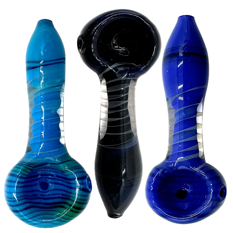 GLASS SPOON PIPE - 3" - ASST COLOURS