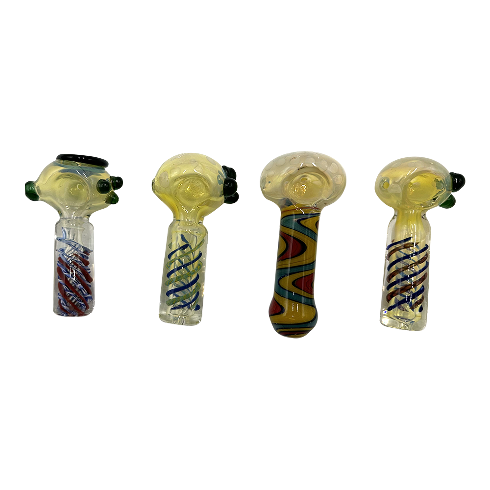 Amsterdam Glass - Super Thick Glass Pipe - 4" - Asst Colours