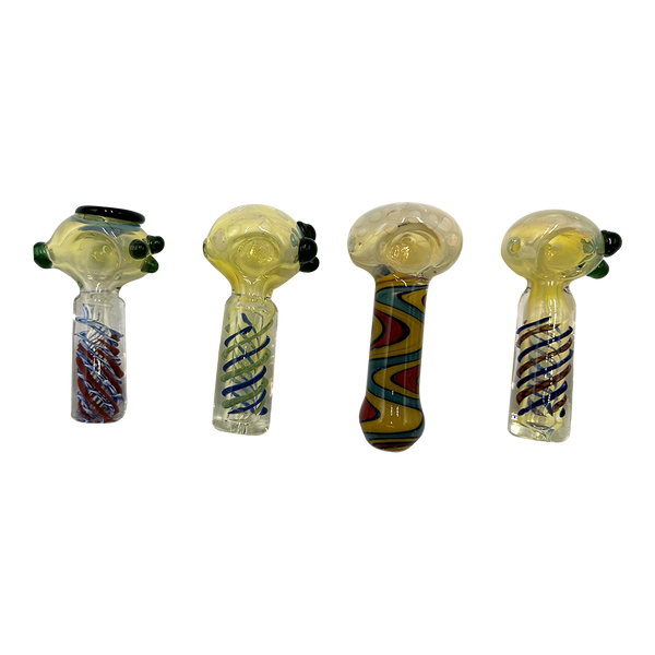 Amsterdam Glass - Super Thick Glass Pipe - 4" - Asst Colours
