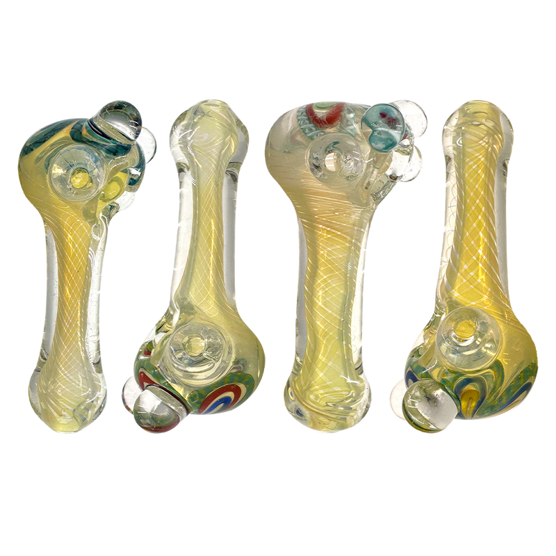 Amsterdam Glass - Heavy Full Fumed Glass Pipe - 5" - Asst Colours