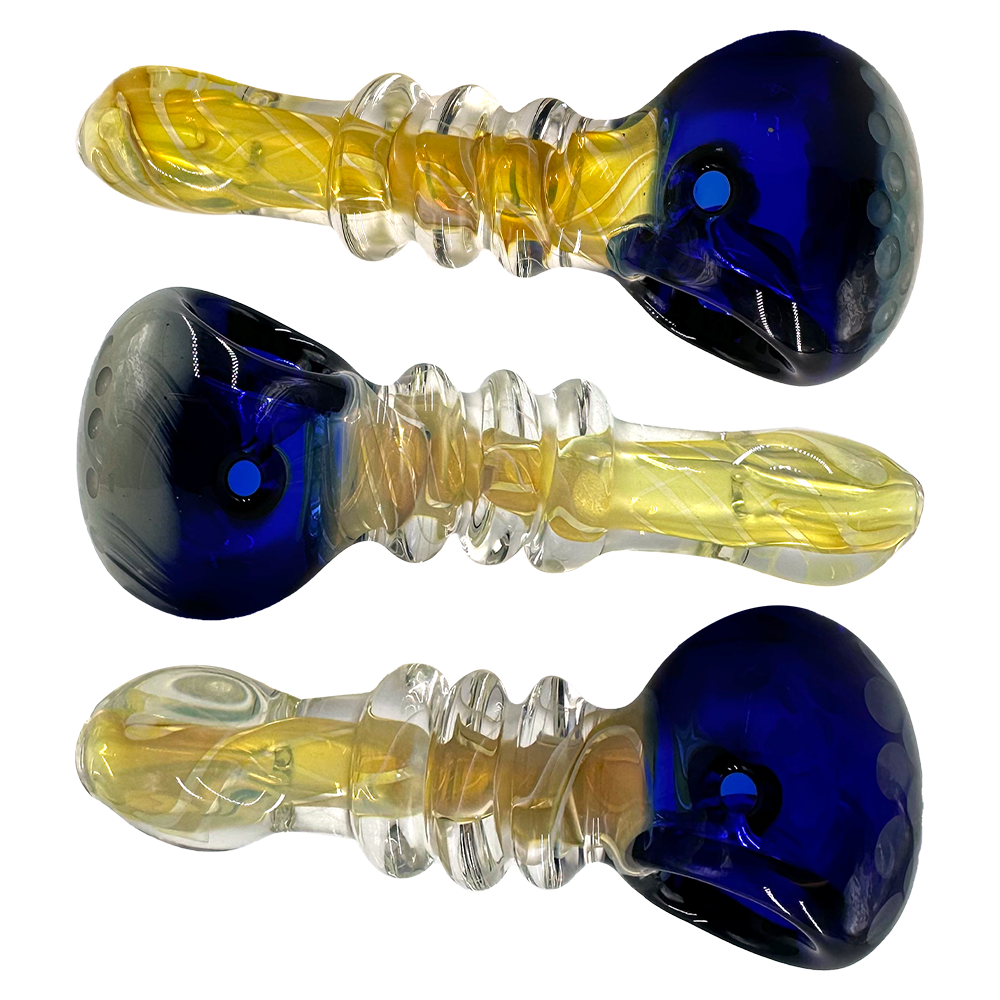 Amsterdam Glass - Honeycomb Glass Pipe - 5" - Asst Colours