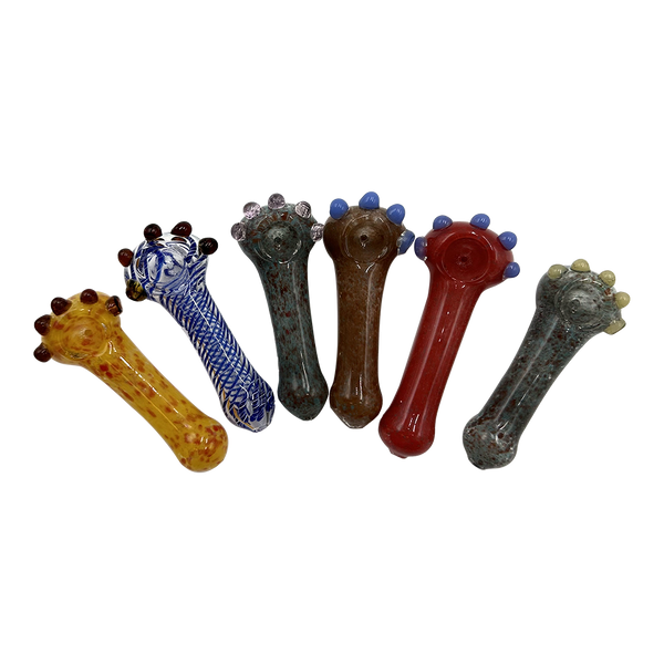 Amsterdam Glass - Heavy Hand Blown Glass Spoon Pipe - 4" - Asst colours