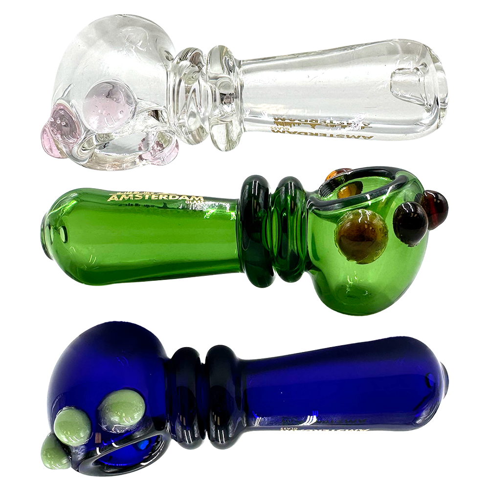 Amsterdam Glass - Spoon Pipe - 4" - Asst Colours