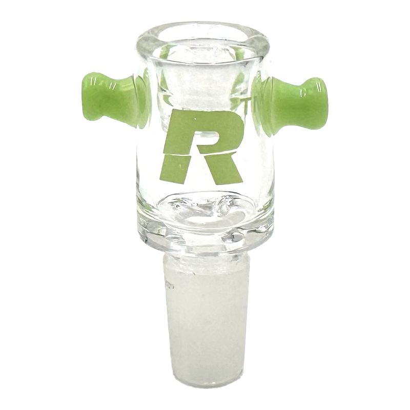 Rekt - Glass Bowl with Built-In Screen and Double Handle - 14mm Male - Asst Colours