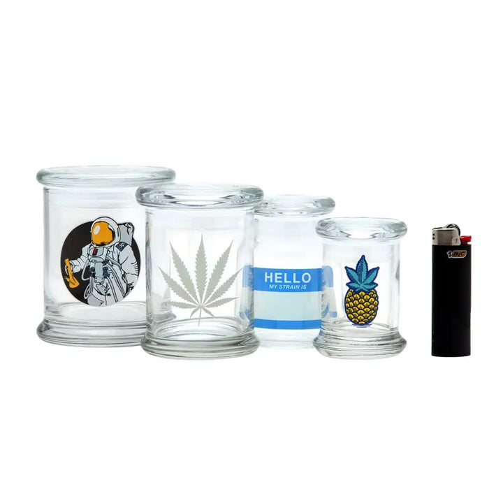 420 Science - Pop Top Glass Jar - Medium