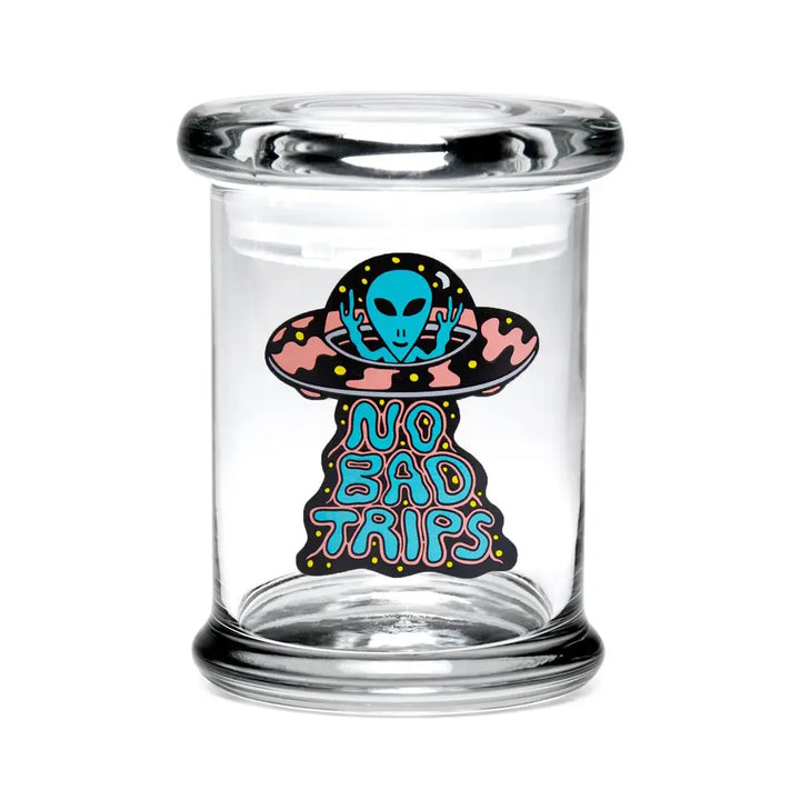 420 Science - Pop Top Glass Jar - Medium - No Bad Trips