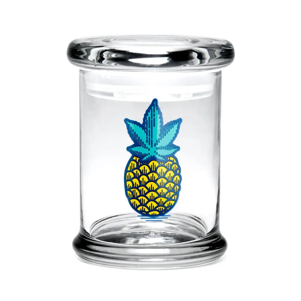 420 Science - Pop Top Glass Jar - Medium - Pineapple