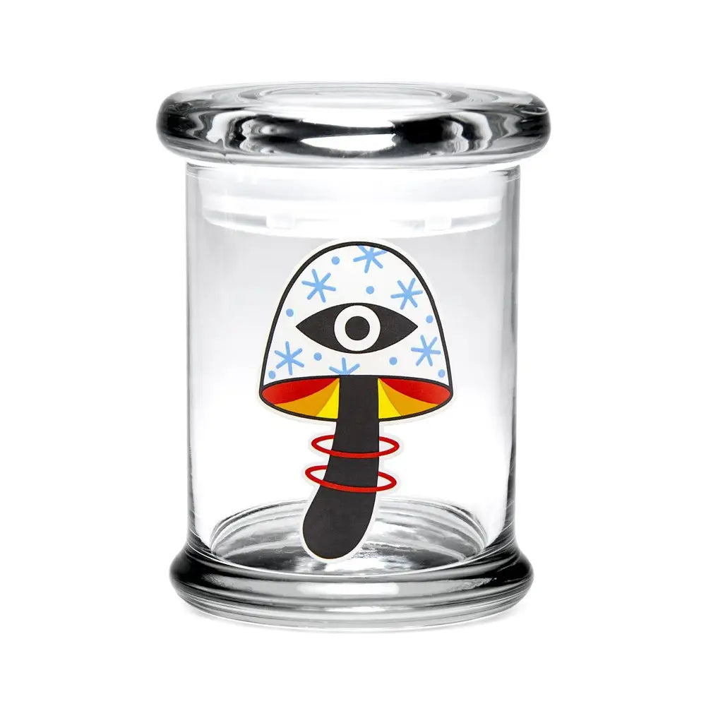 420 Science - Pop Top Glass Jar - Medium - Shroom Vision