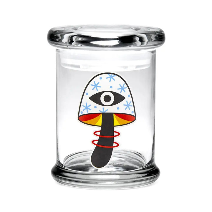 420 Science - Pop Top Glass Jar - Medium - Shroom Vision