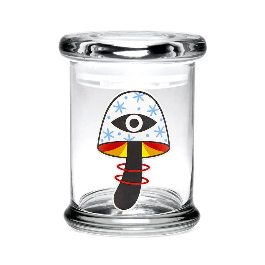 420 Science - Pop Top Glass Jar - Medium - Shroom Vision
