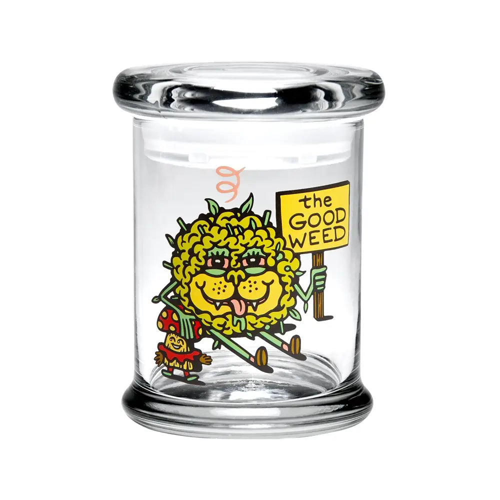 420 Science - Pop Top Glass Jar - Medium - The Good Weed