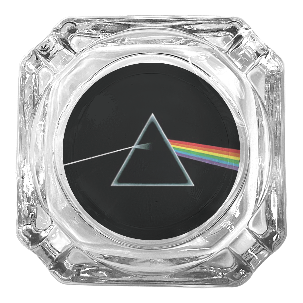 GLASS ASHTRAY - PINK FLOYD DARK SIDE OF THE MOON