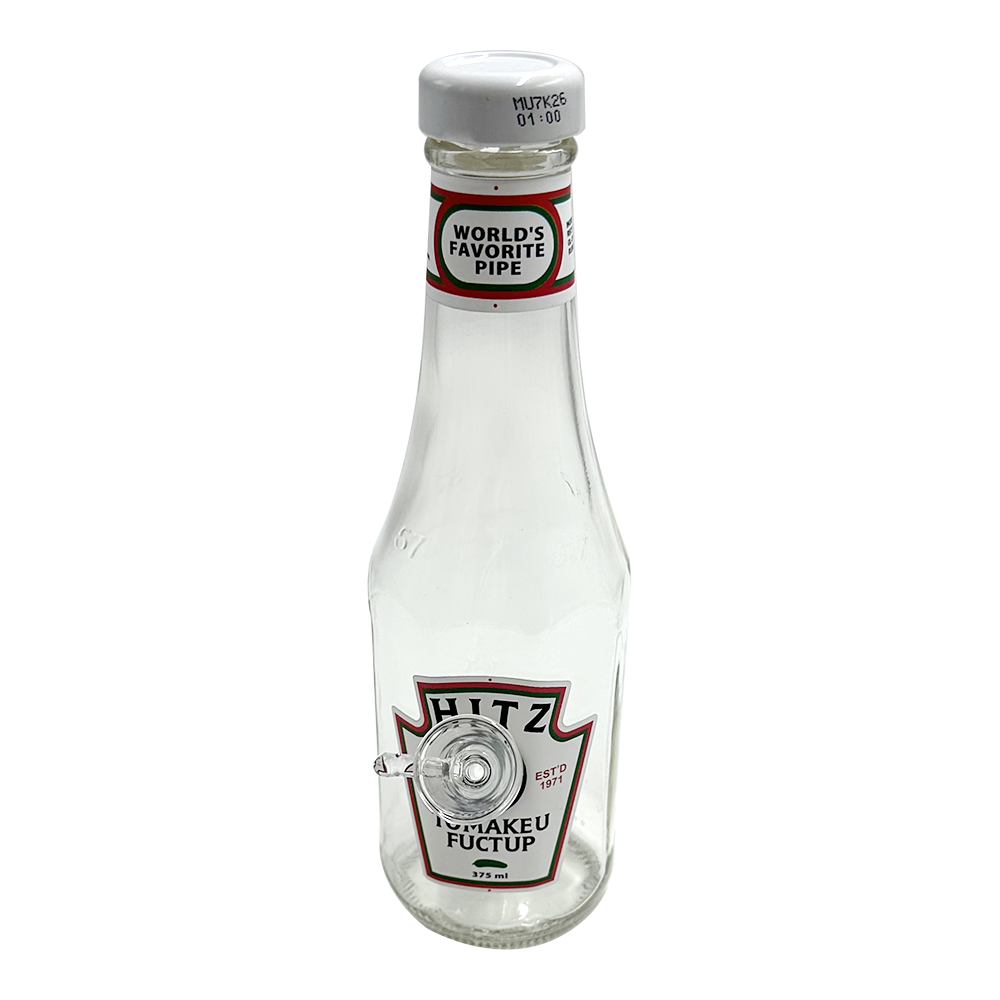 Ketchup Bottle Bong - Hitz - 9"