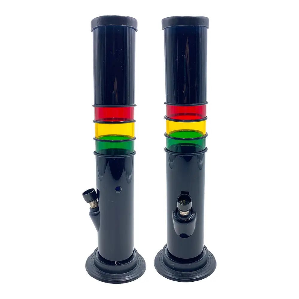 Acrylic Bong 12’’ Black With Rasta