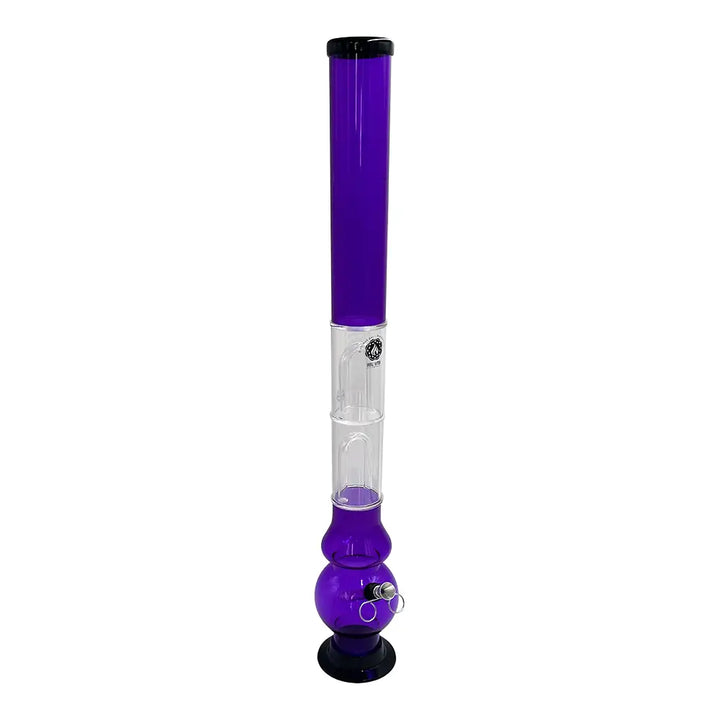 Acrylic Bong - Bubble Base - Multi Perc - 24’’ - Random Color