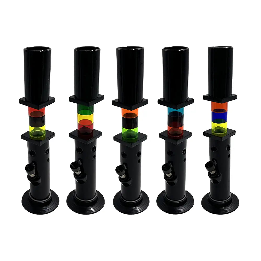Acrylic Bong - Multi-coloured Insert - 14’’ - Random Color