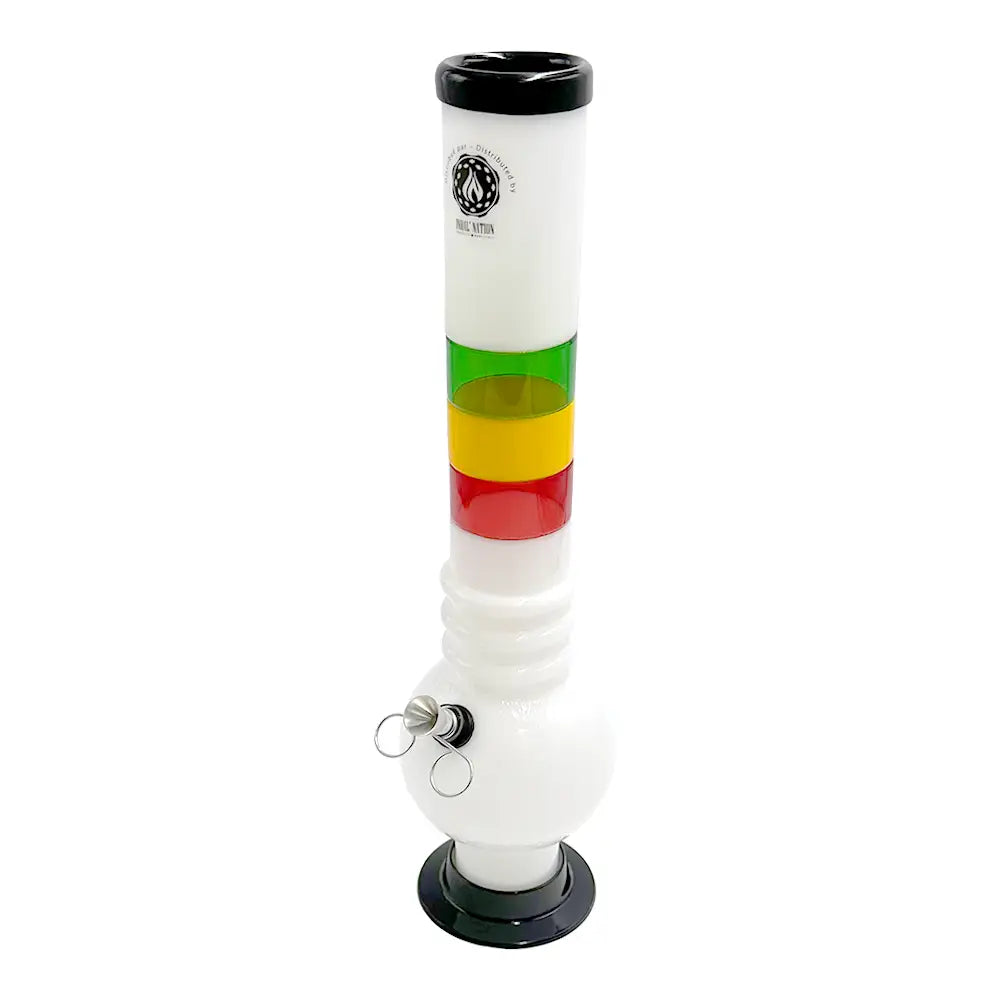 Acrylic Bong - Rasta Insert - 14’’