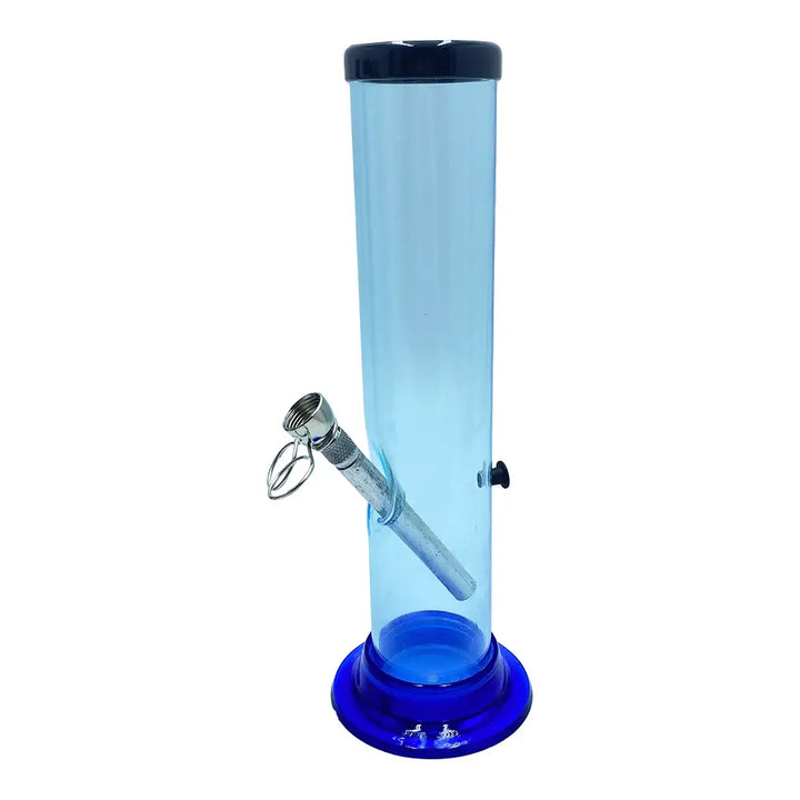 Acrylic Straight Tube Bong - 10’’ - Random Color