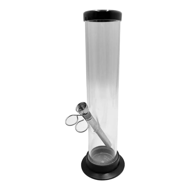Acrylic Straight Tube Bong - 10’’ - Random Color