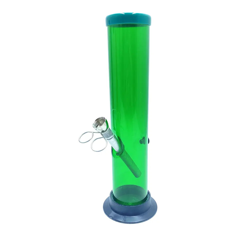 Acrylic Straight Tube Bong - 10’’ - Random Color