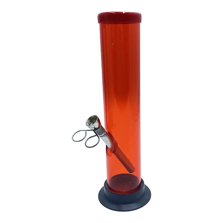 Acrylic Straight Tube Bong - 10’’ - Random Color