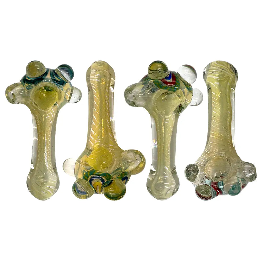 Amsterdam Glass - Heavy Full Fumed Glass Pipe - 5’’ - Random Color