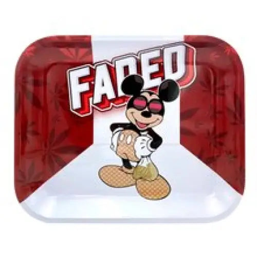 Arsenal - Faded Mouse Metal Rolling Tray - Large