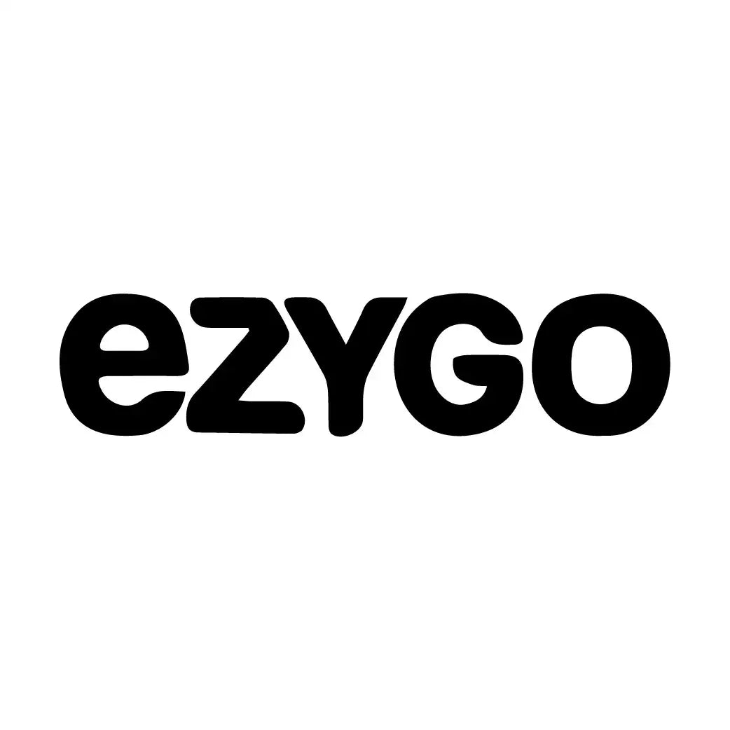 Black ezygo logo on white background