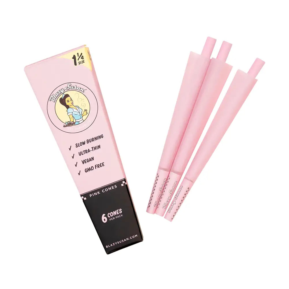 Blazy Susan - Pink Pre Rolled Cones - 1 1/4