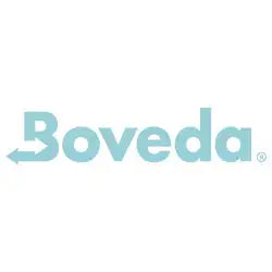 Boveda humidity control packet, light blue with white arrow design.