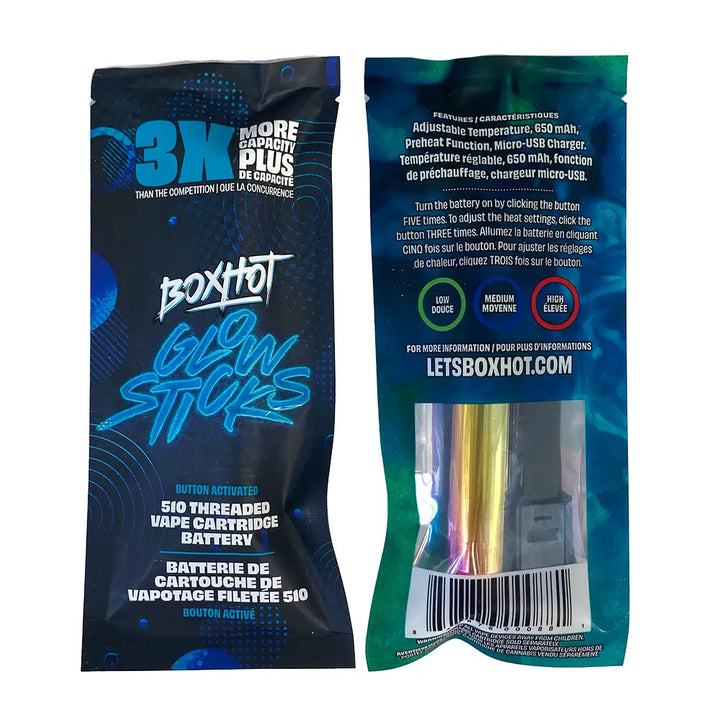 BoxHot - Glow Sticks - 510 Vape Battery