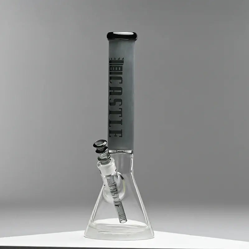 Castle Glassworks - Glass Bong - Frosted Tube - 16’’ - Grey