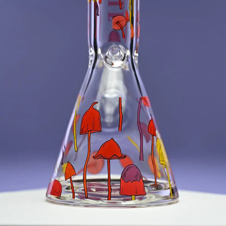 Castle Glassworks - Shroomie Glass Beaker Bong - 12’’ - 9MM