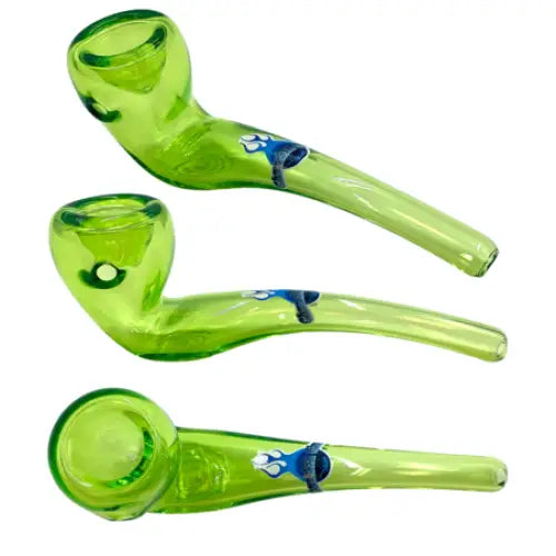 Chameleon Glass - Aragorn Briar Pipe - Green