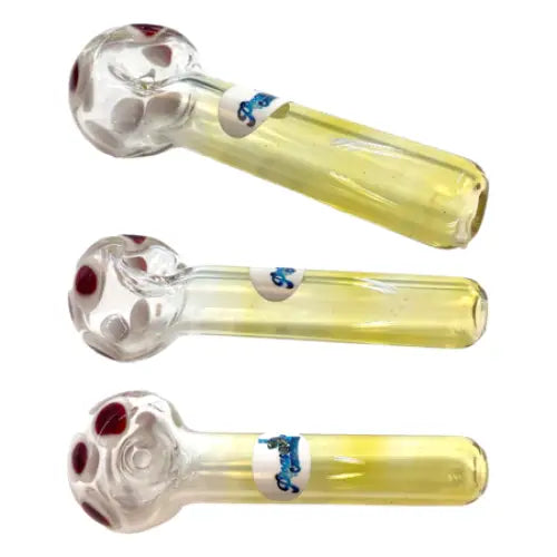 Chameleon Glass - Double Dot Spoon Pipe - Random Color