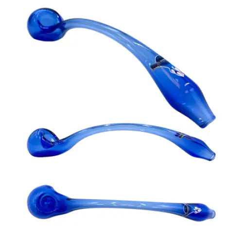 Chameleon Glass - Gandalf Glass Spoon Pipe - Trans Blue