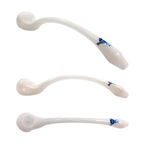 Chameleon Glass - Gandalf Glass Spoon Pipe - White