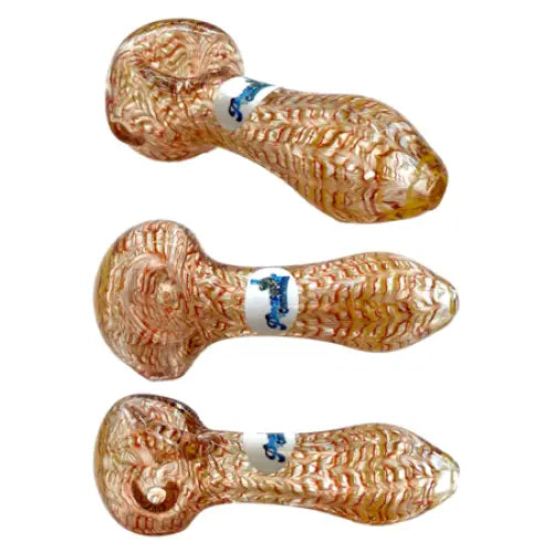 Chameleon Glass - Waterfall Spoon Pipe - Red/Yellow