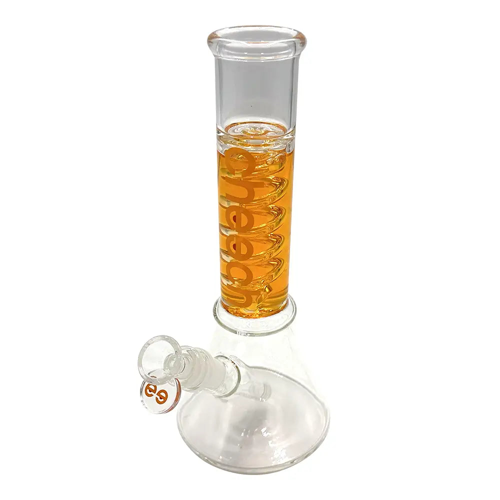 Cheech Bong - 10’’ Glycerine Coil Beaker - Orange