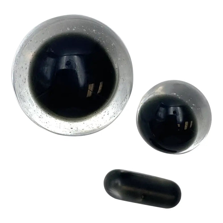 Dichroic Glass Terp Beads (set of 3)