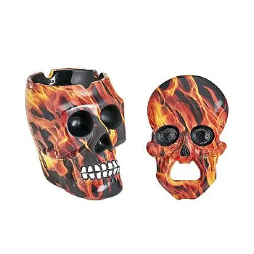 Fashion Craft - Skull Flame Design Ashtray
