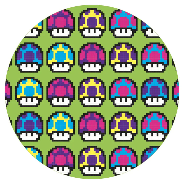 Glass Ashtray - 8-Bit Super Mario Mushrooms