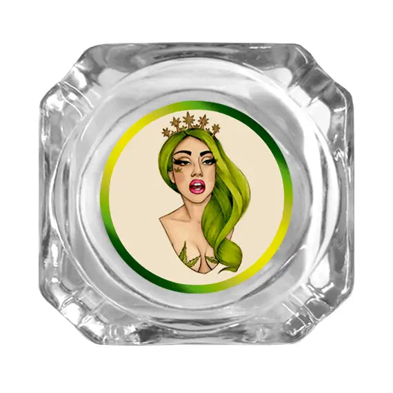 Glass Ashtray - Lady Gaga