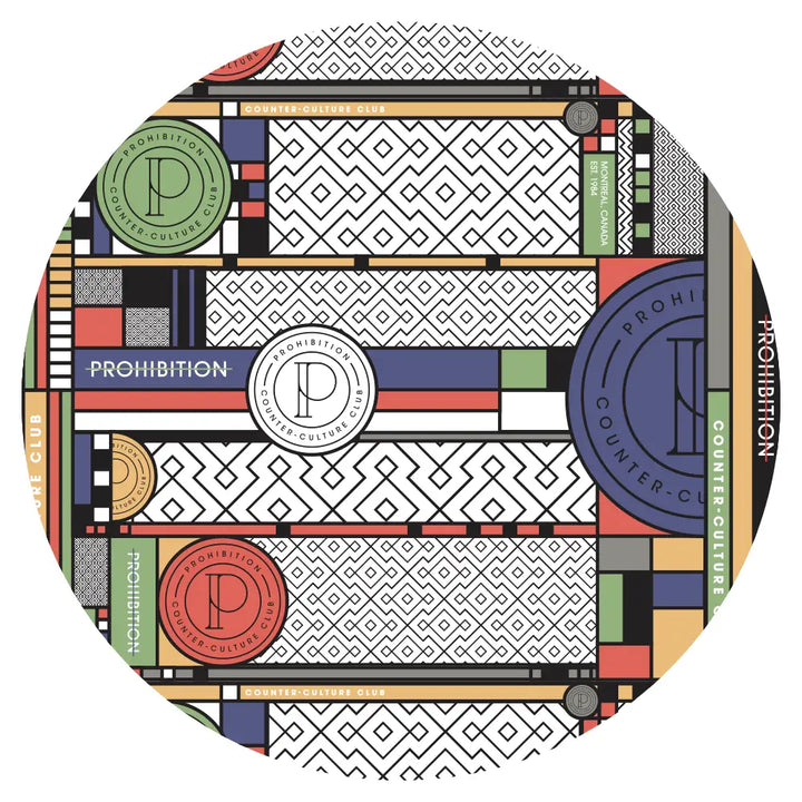 Glass Ashtray - Prohibition Flw Pattern