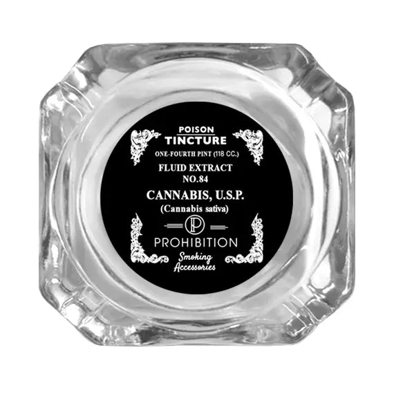 Glass Ashtray - Prohibition Tincture