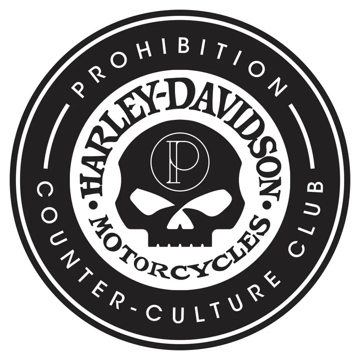 Glass Ashtray - Prohibition X Harley Davidson Skull Design
