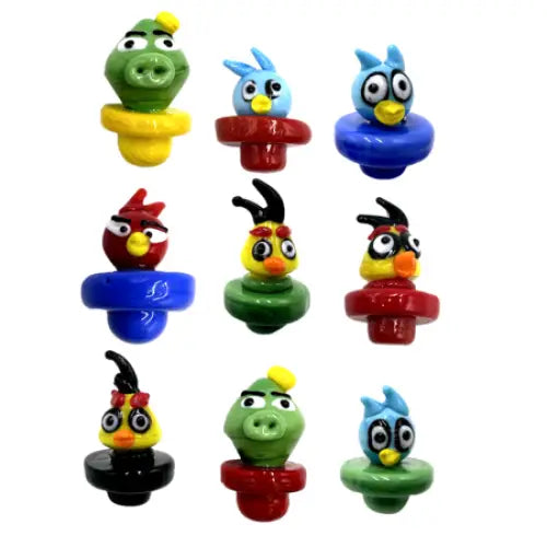 Glass Carb Cap - Angry Birds - Random Color