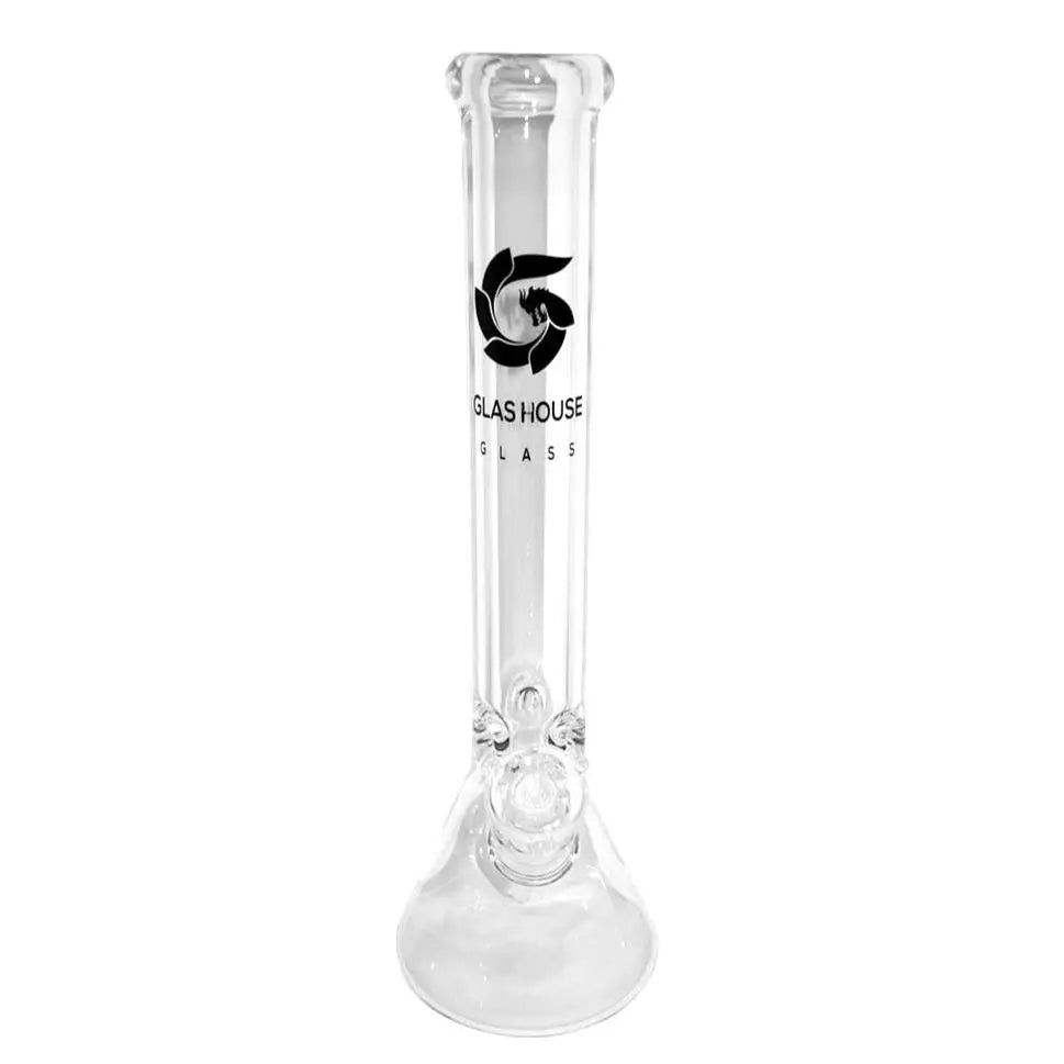 Glass House - Beaker Bong 9mm - 12’’ - Black